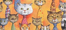 Illustration, Aquarell, Katzen,Kinderbuchillustration