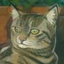Pastellbild Katze Mogli