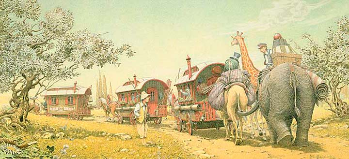 Zirkus auf der Reise